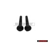 2x VW Originale Pomello Per Asta Sicurezza Nero Satinato - 191837187 01C