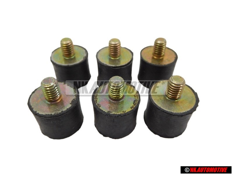 6x VW Originale Elem. In Gomma Insonorrizzante - 535837417