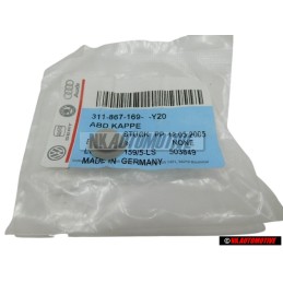 VW Originale Calotta Di Copert. Per Vite Grigio Perla - 311867169 Y20