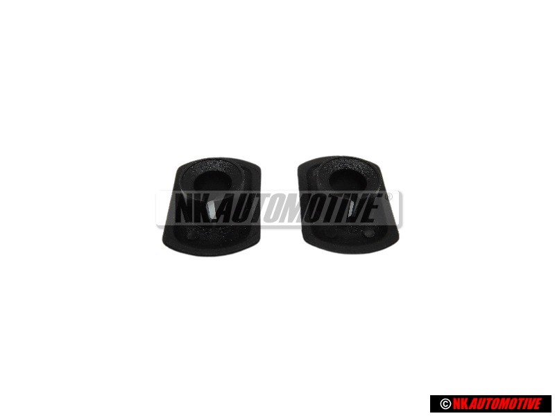 2x VW Originale Bottone Automatico Nero Satinato - 535853733 01C