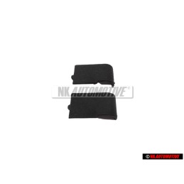 2x VW Originale Cappuccio Di Copertura Nero Satinato - 357857621 01C