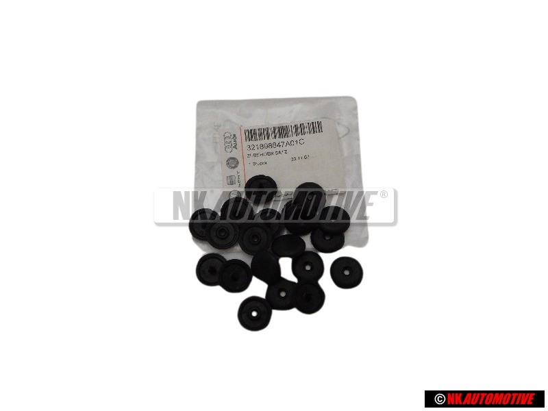 VW Originale 1 Kit Bottoni Per Cintura Di Sicurezza A 3 Punti - 321898847A 01C