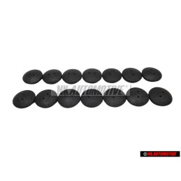 14x VW Originale Bottone Automatico Nero Satinato - N 9009360101C