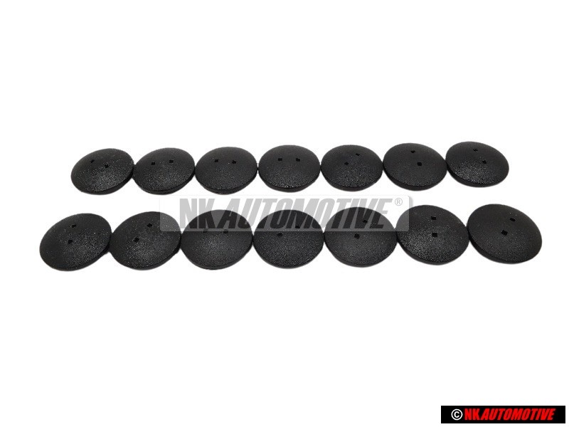 14x VW Originale Bottone Automatico Nero Satinato - N 9009360101C