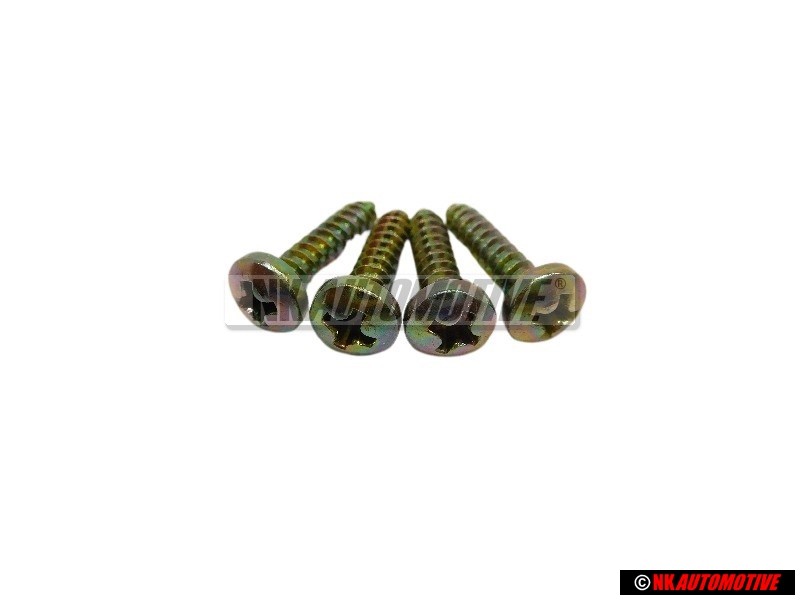 4x VW Originale Vite Lenticolare Lamiera - N 0139622