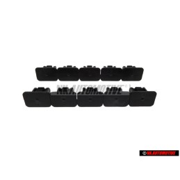 10x VW Originale Graffetta Nero Satinato - 357867646 9B9