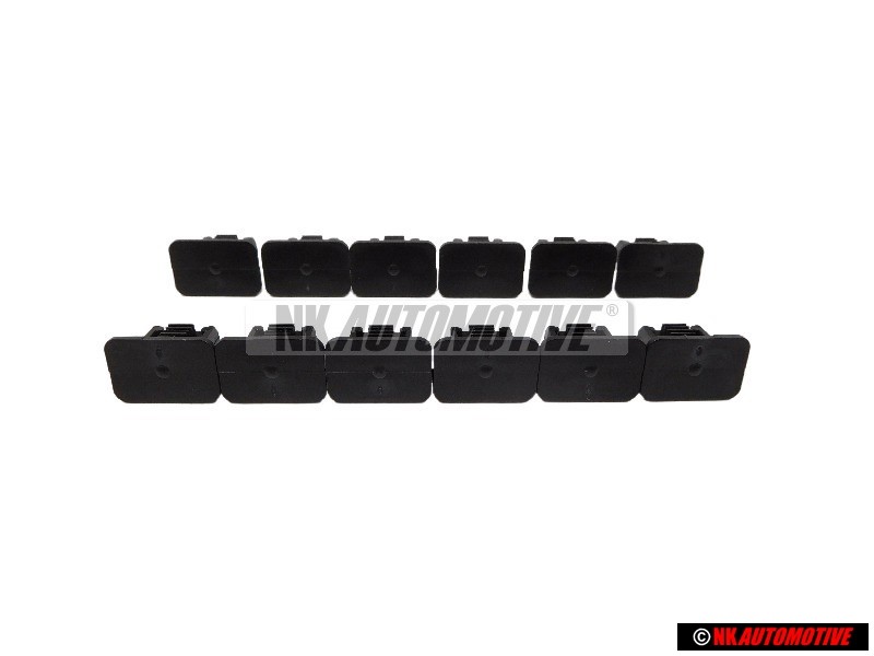 12x VW Originale Graffetta Nero Satinato - 357867646 9B9