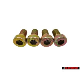 4x VW Originale Vite Cilindrica Con Testa Esagonale Interna - N 0147702