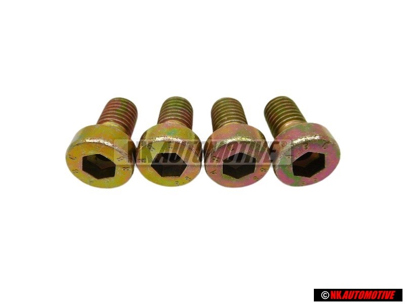 4x VW Originale Vite Cilindrica Con Testa Esagonale Interna - N 0147702