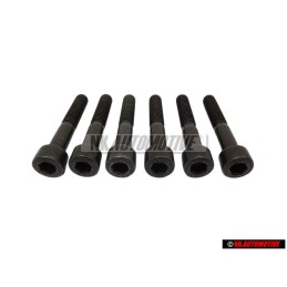 6x VW Originale Vite Cilindrica Con Testa Esagonale Interna - N 0147513