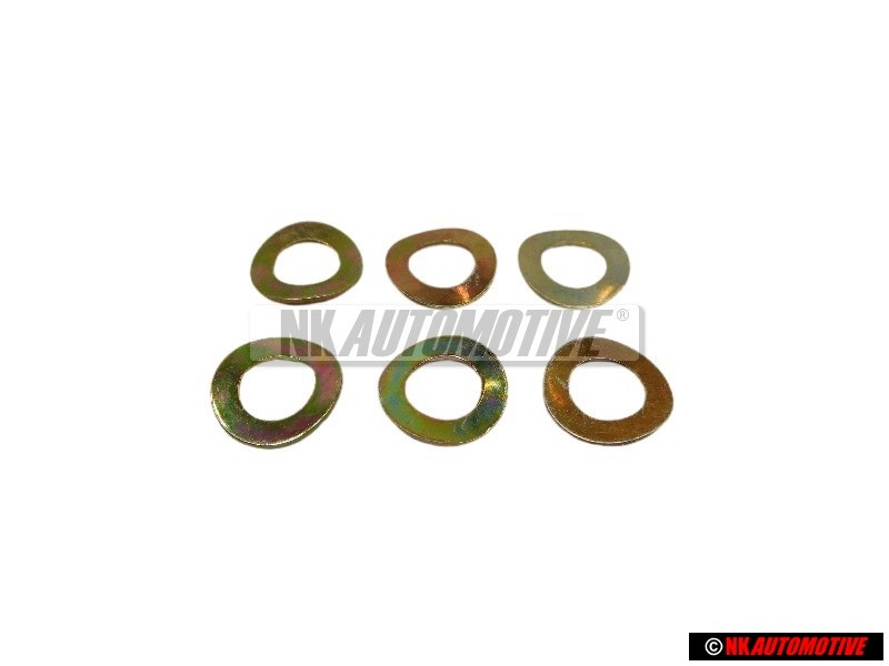 6x VW Originale Rondella Elastica - N 0122265