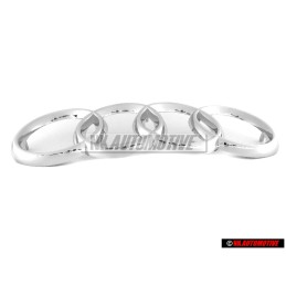 Audi Originale Anelli Fronte Logo Emblema Simbolo Cromo - 447853605