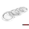 Audi Originale Anelli Fronte Logo Emblema Simbolo Cromo - 4D0853605