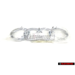 Audi Originale Anelli Fronte Logo Emblema Simbolo Cromo - 4D0853605