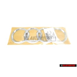 Audi Originale Anelli Posteriore Logo Emblema Simbolo Cromo - 4D0853742A 2ZZ
