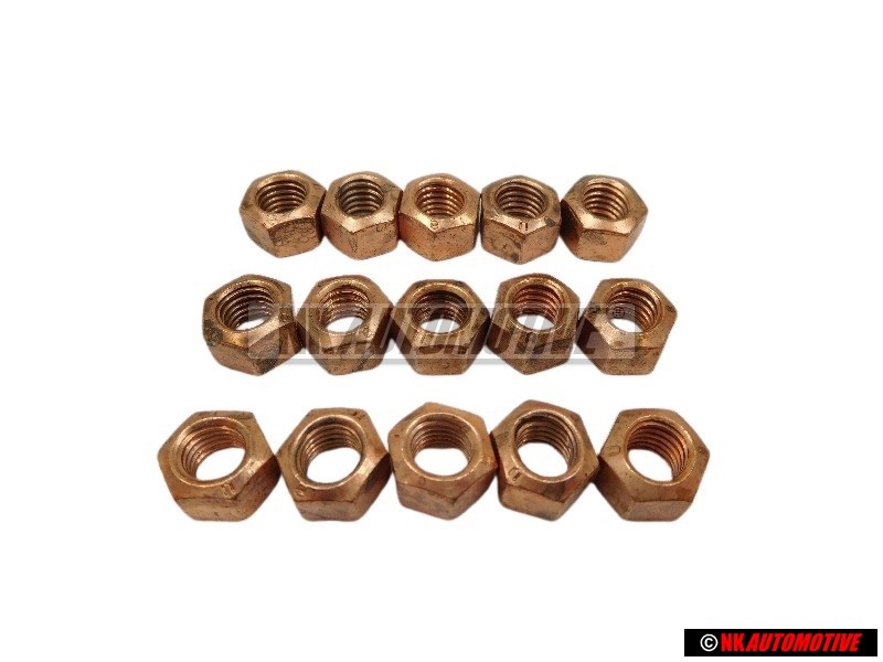 15x VW Originale Dado Esagonale, Autobloccante - N 90085001
