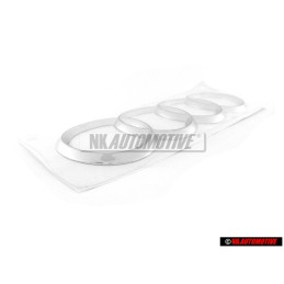 Audi Originale Anelli Posteriore Logo Emblema Simbolo Cromo - 4F0853742 2ZZ