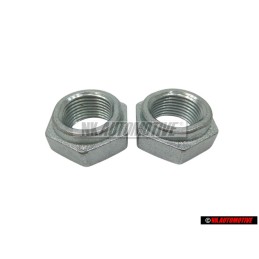 2x VW Originale Dado Esagonale, Autobloccante - 171407643A