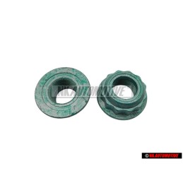 2x VW Originale dado collare dodecaedro, autobloccante - N 90587602