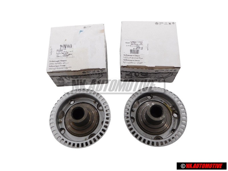2x VW Originale Mozzo Ruota Con Rotore - 357407613B