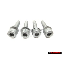 4x VW Originale Vite Cilindrica Con Testa Esagonale Interna - N 10022701