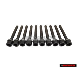 10x VW Originale Vite Cilindrica Con Testa Poligonale Interna - 049103384B