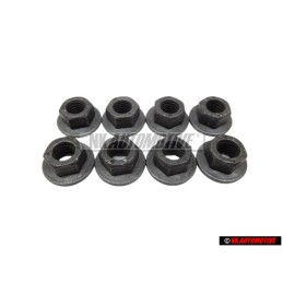 8x VW Originale Dado Flangiato Esagonale - N 90175205