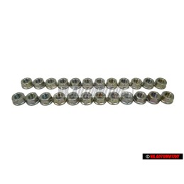 24x VW Originale Dado Flangiato Esagonale - N 90279006