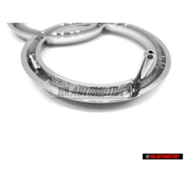 Audi Originale Anelli Fronte Logo Emblema Simbolo Cromo - 811853601