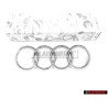 Audi Originale Anelli Fronte Logo Emblema Simbolo Cromo - 811853605A