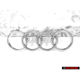 Audi Originale Anelli Fronte Logo Emblema Simbolo Cromo - 8L0853605 2ZZ