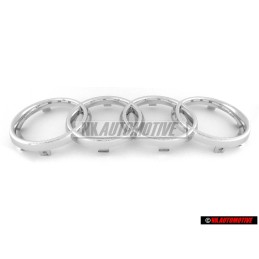 Audi Originale Anelli Fronte Logo Emblema Simbolo Cromo - 8L0853605 2ZZ