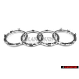 Audi Originale Anelli Fronte Logo Emblema Simbolo Cromo - 8L0853605 2ZZ