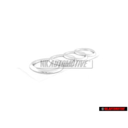 Audi Originale Anelli Posteriore Logo Emblema Simbolo Cromo - 8Z0853742 2ZZ