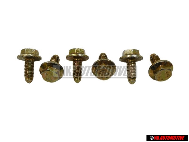 6x VW Originale Vite Testa Esag. 