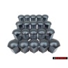 20x VW Originale Calotta Per Vite Nero Satinato - 867601173 01C