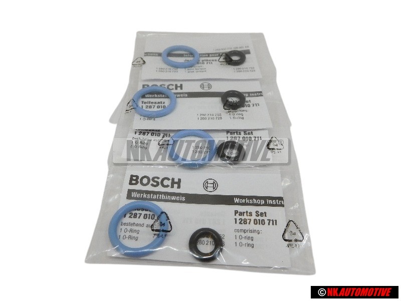 4x VW Originale Set Guarnizioni Per Iniettore - 073198031