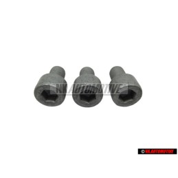 3x VW Originale Vite Cilindrica Con Testa Esagonale Interna - N 0147067