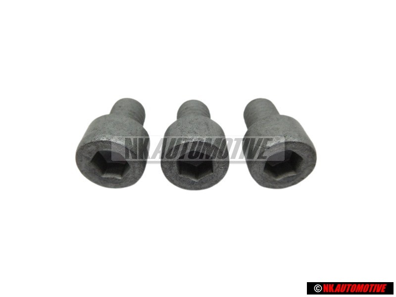 3x VW Originale Vite Cilindrica Con Testa Esagonale Interna - N 0147067