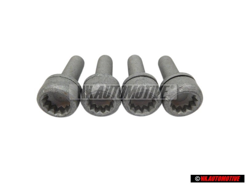 4x VW Originale Vite Cilindrica Con Testa Esagonale Interna - N 90401901