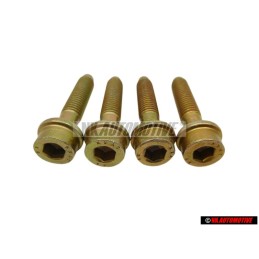 4x VW Originale Vite Cilindrica Con Testa Esagonale Interna - N 90402001