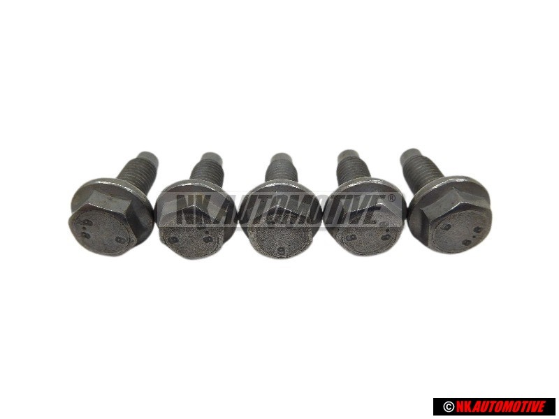 5x VW Originale Vite A Testa Esagonale - N 10143002