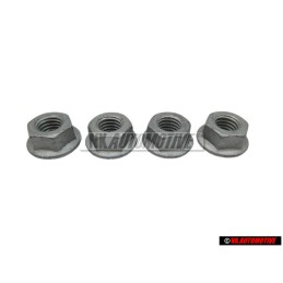 4x VW Originale Dado Flangiato Esagonale - N 01508311