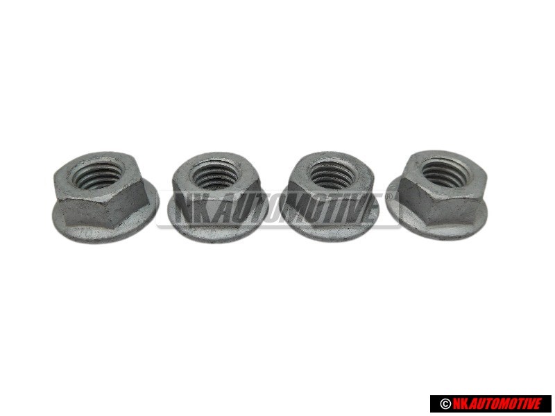 4x VW Originale Dado Flangiato Esagonale - N 01508311