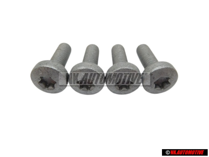 4x VW Originale Vite A Testa Bombata Con Testa Tonda Con Esagono Cavo - N 10196