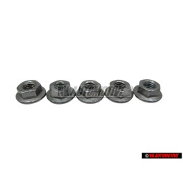 5x VW Originale Dado Flangiato Esagonale - N 10017304
