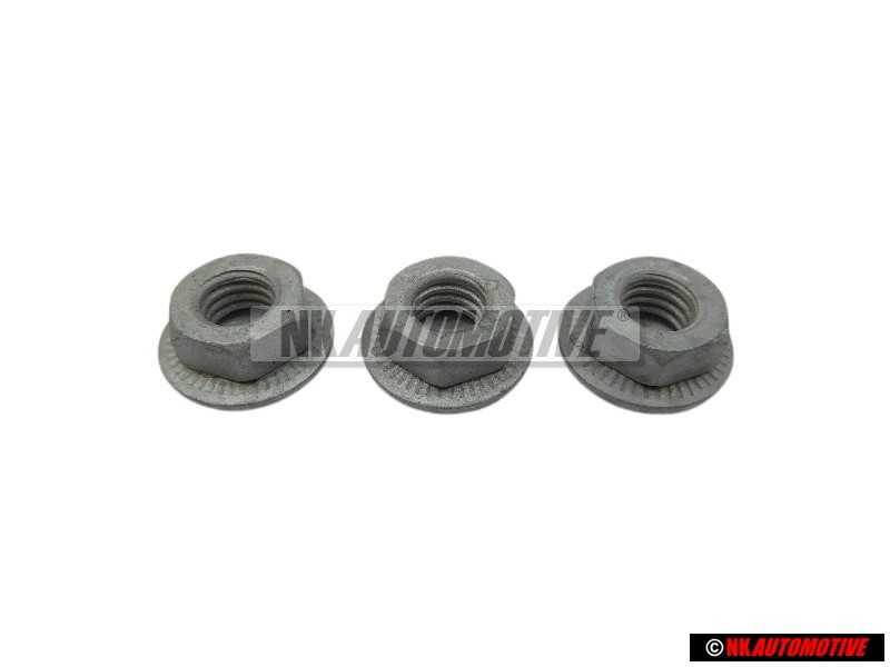 3x VW Originale Dado Flangiato Esagonale - N 90106304