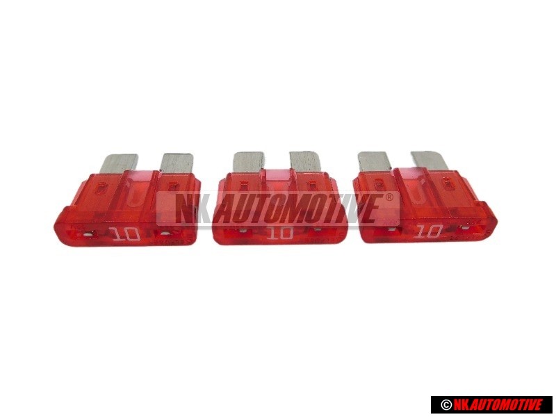 3x VW Originale Fusibile Piatto 19/2X5 - N 01713111