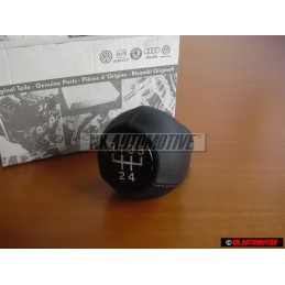 VW Originale Pomello Leva Cambio (Cuoio) Nero - 161711141D 1BX
