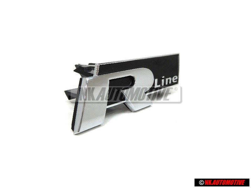 VW Originale RLINE Fronte Logo Emblema Scritta Cromo - 3AA853948 FXC